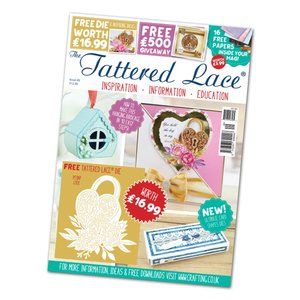 Tattered Lace Magazine no 49 with FREE peony lock die